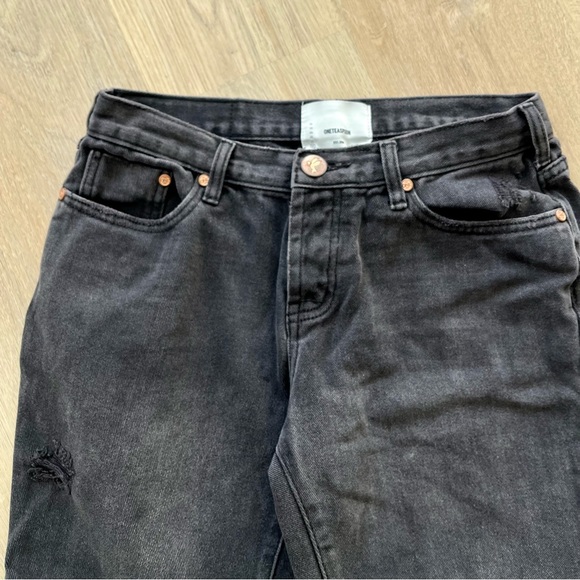 One Teaspoon black jeans / boyfriend style, size 27 - Picture 2 of 6